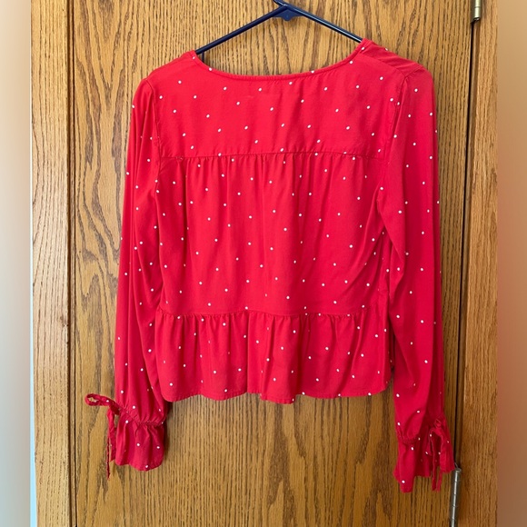 Arizona Red Polka Dot Blouse - Picture 2 of 3